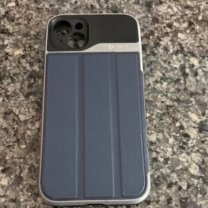 Vena Blue and Black Phone Hidden Wallet Case